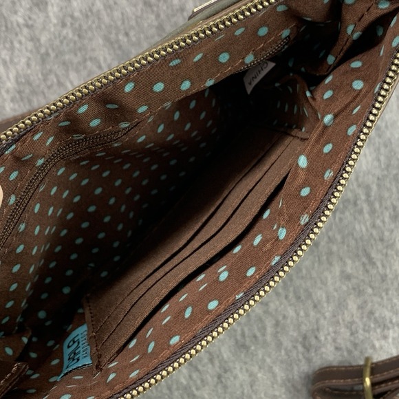 NEW CHALA Stone Gray Paw Print Small Crossbody/Purse VEGAN Convertible Strap - Picture 6 of 6